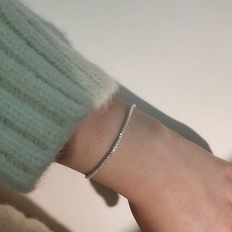 Sleek Adjustable Crystal Ankle Bracelet Stornfield