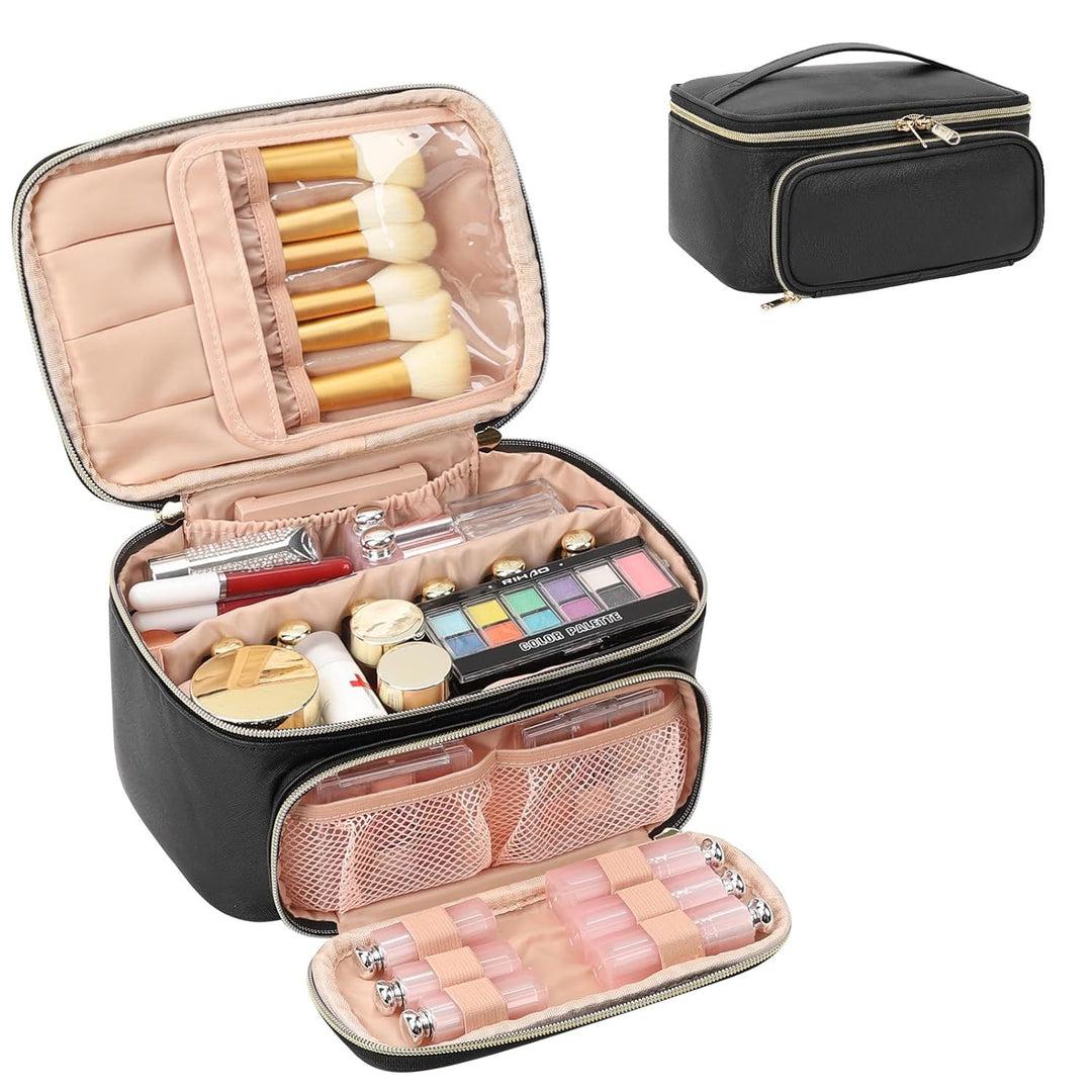 Cosmetic Organizer with Compartments and Mirror Stornfield