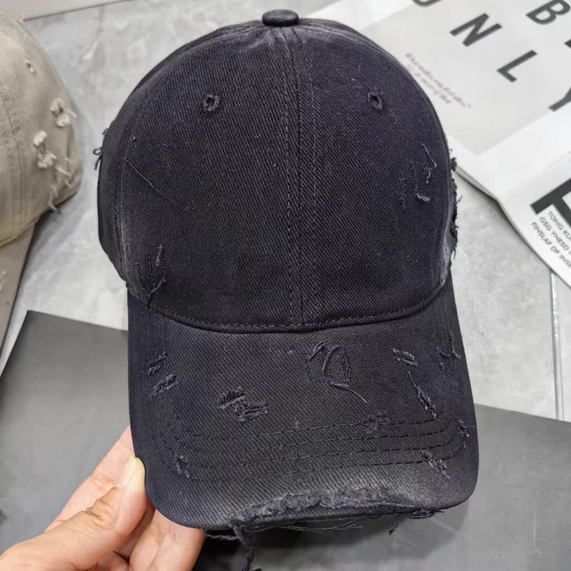 Men's Distressed Denim Baseball Cap Stornfield