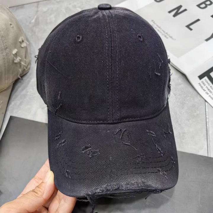 Men's Distressed Denim Baseball Cap Stornfield