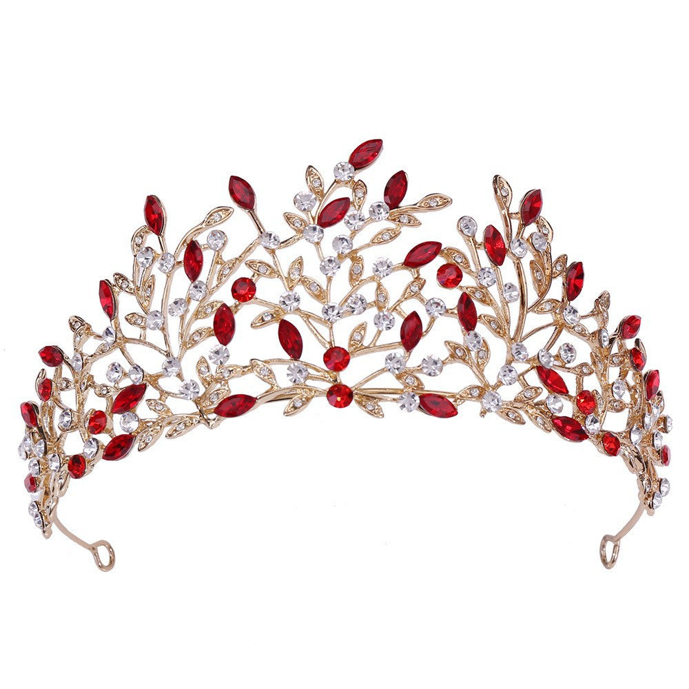 Ladies Elegant Headband with Floral Decorations and Rhinestones Stornfield