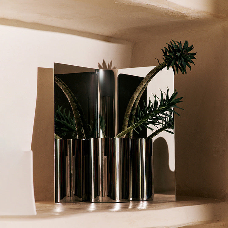 Modern Metallic Centerpiece