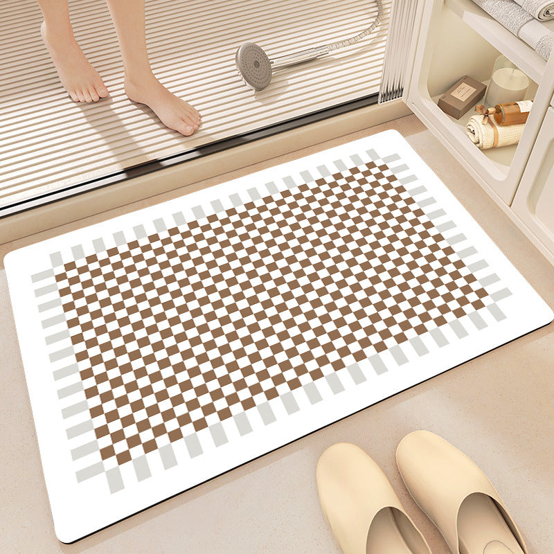 Geometric Pattern Soft Memory Foam Bath Mat Stornfield