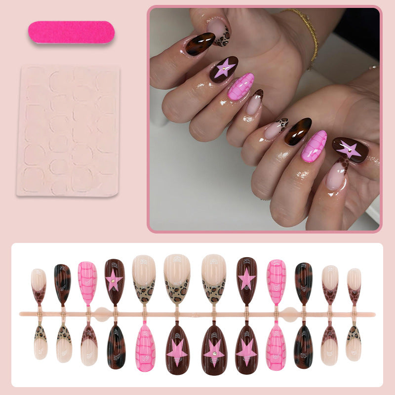 Artificial Nail Set with Creative Animal and Star Motifs Stornfield