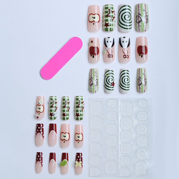 Artificial fingernails with festive designs Stornfield