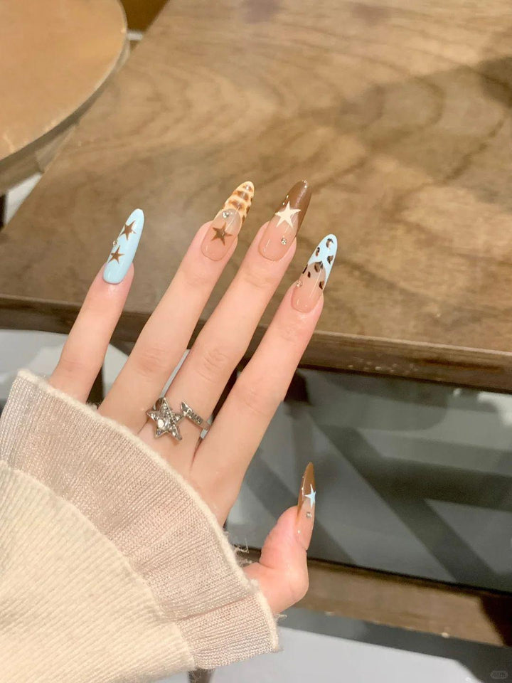Artistic Heart Pattern Nail Art Extensions Stornfield