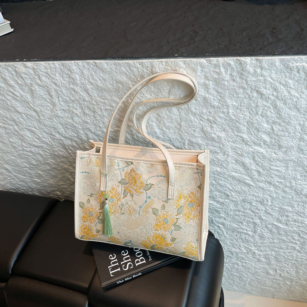 Embroidered Butterfly Pattern Handbag Stornfield