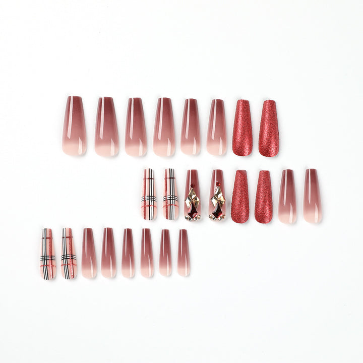 Glamorous stiletto nails with extravagant design and glitter accents Stornfield