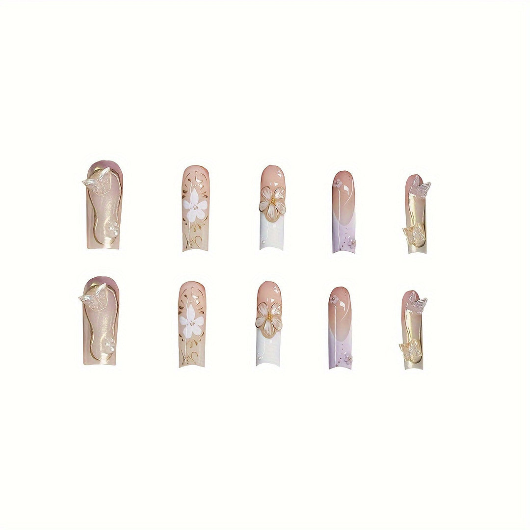 Artistic 3D Butterfly Nail Extensions Stornfield
