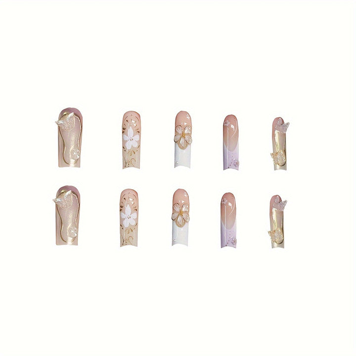 Artistic 3D Butterfly Nail Extensions Stornfield