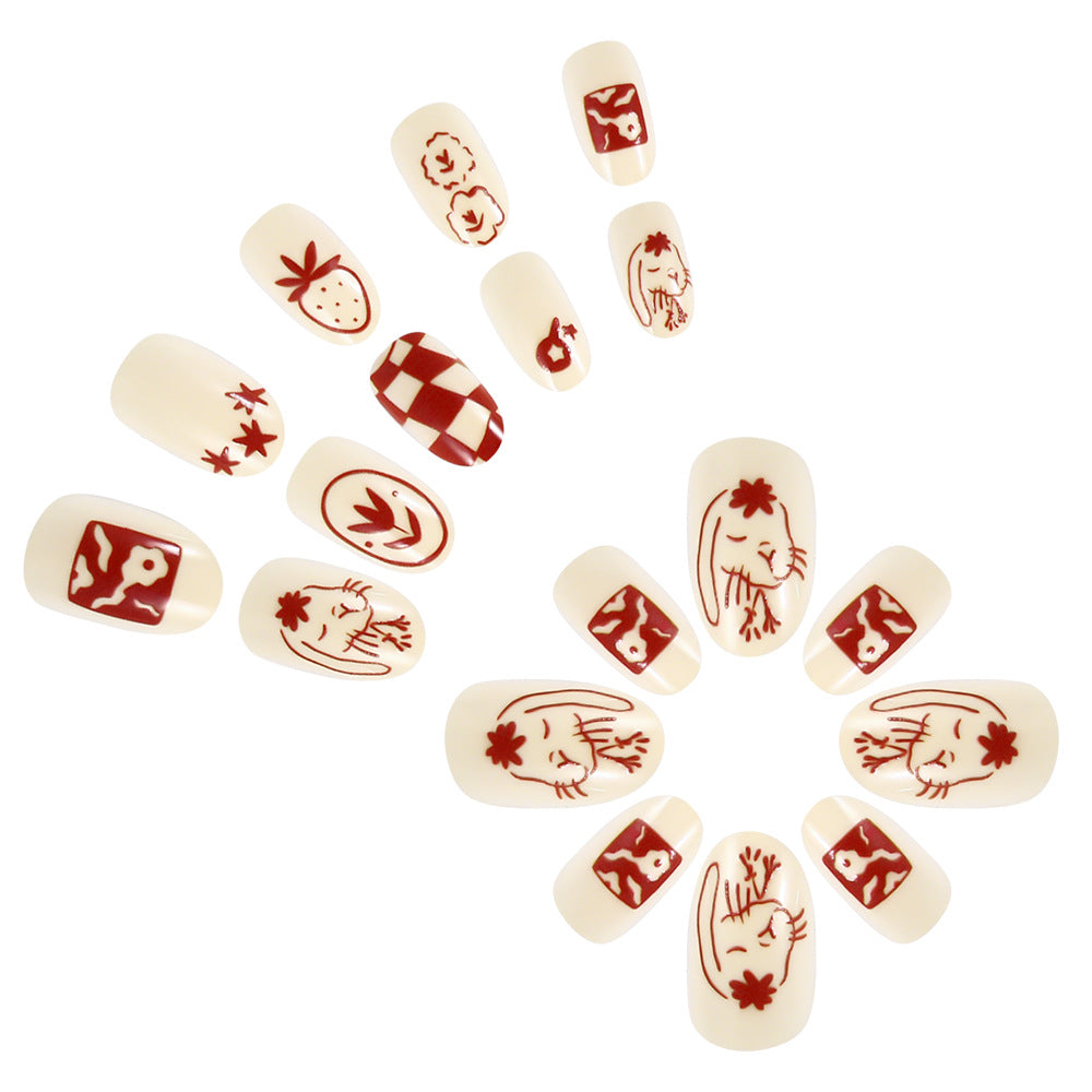 Artistic Themed Press-On Nail Set Stornfield