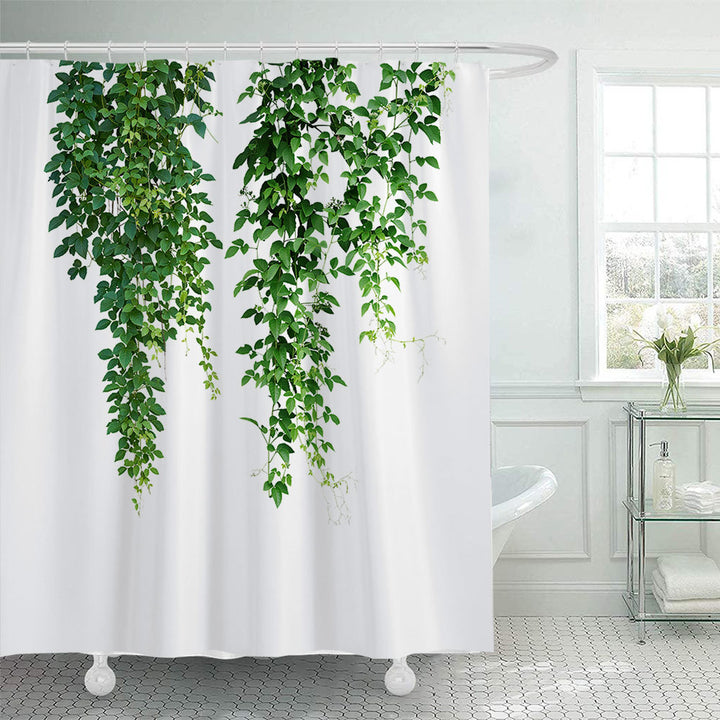 Botanical Leaf Print Shower Curtain Stornfield