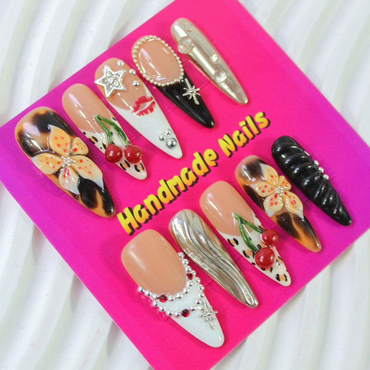 Nail art set with elegant handcrafted designs Stornfield