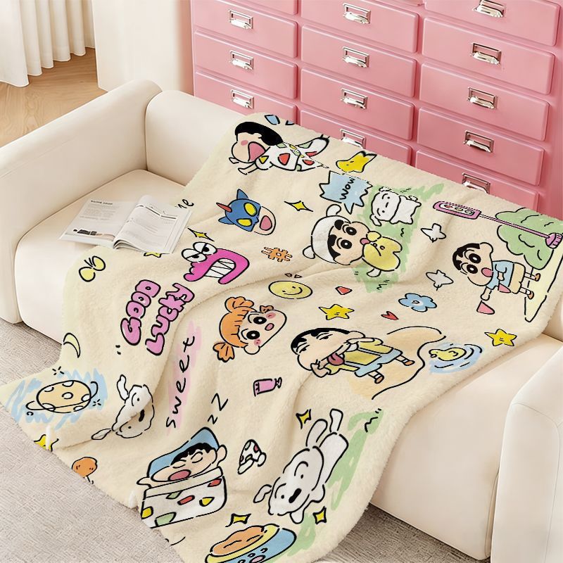Cartoon Character Fleece Throw Blanket