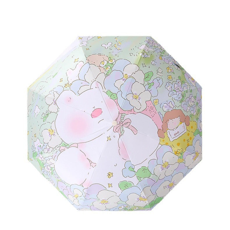 Women's Designer Umbrella with Playful Floral Pattern Stornfield