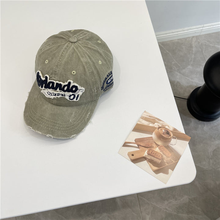 Men's Distressed Vintage-Inspired Baseball Cap Stornfield