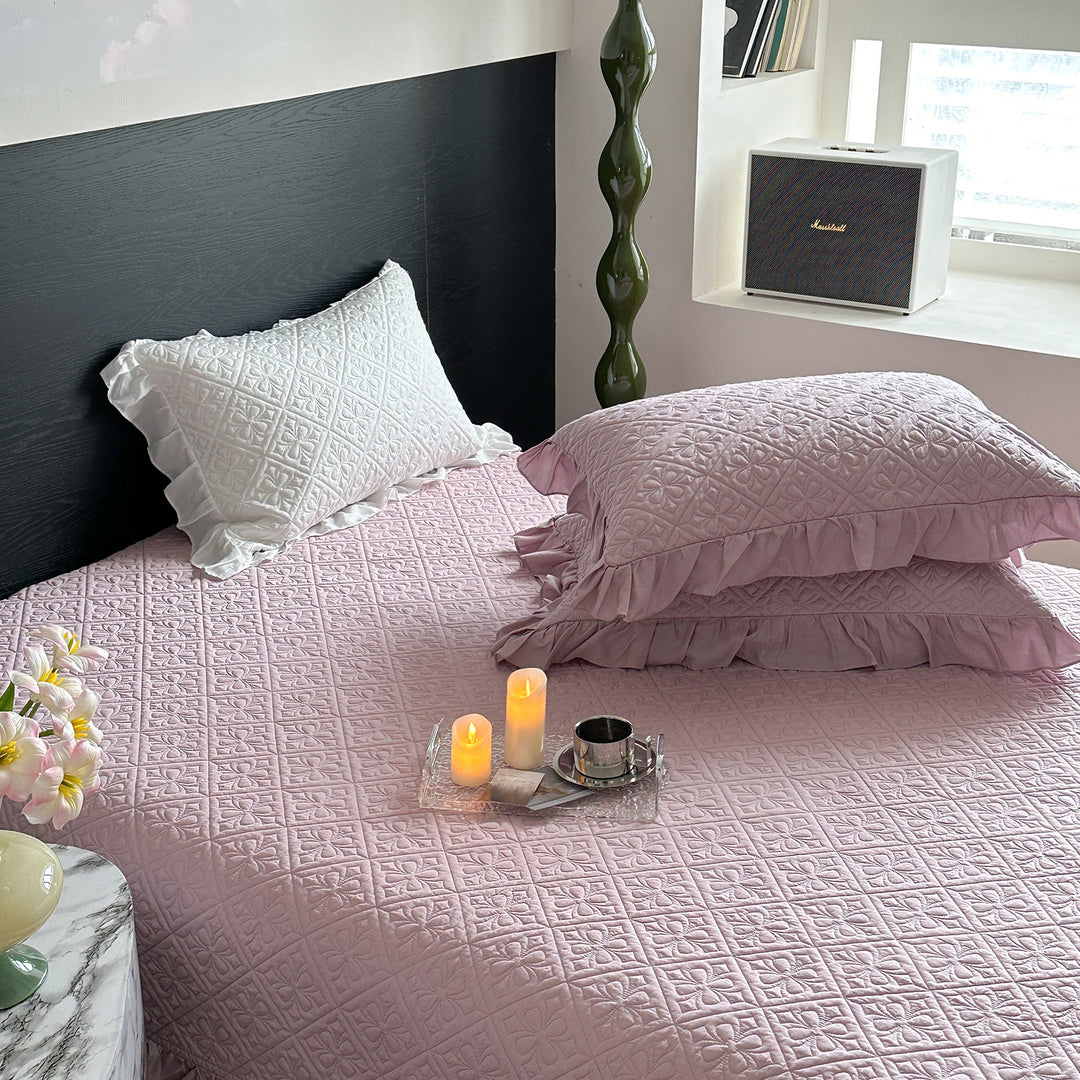Quilted Cotton Bedspread Set