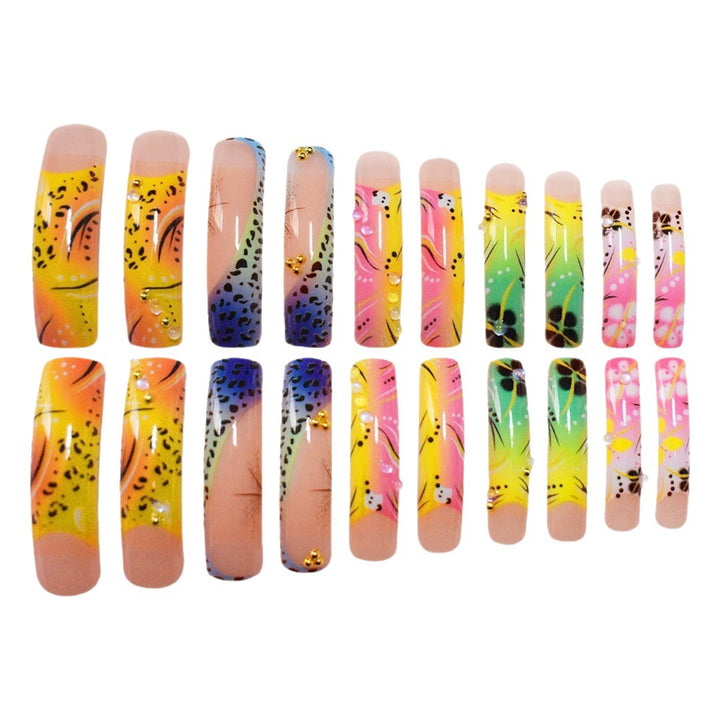 Artistic Long Press-On Nails Stornfield