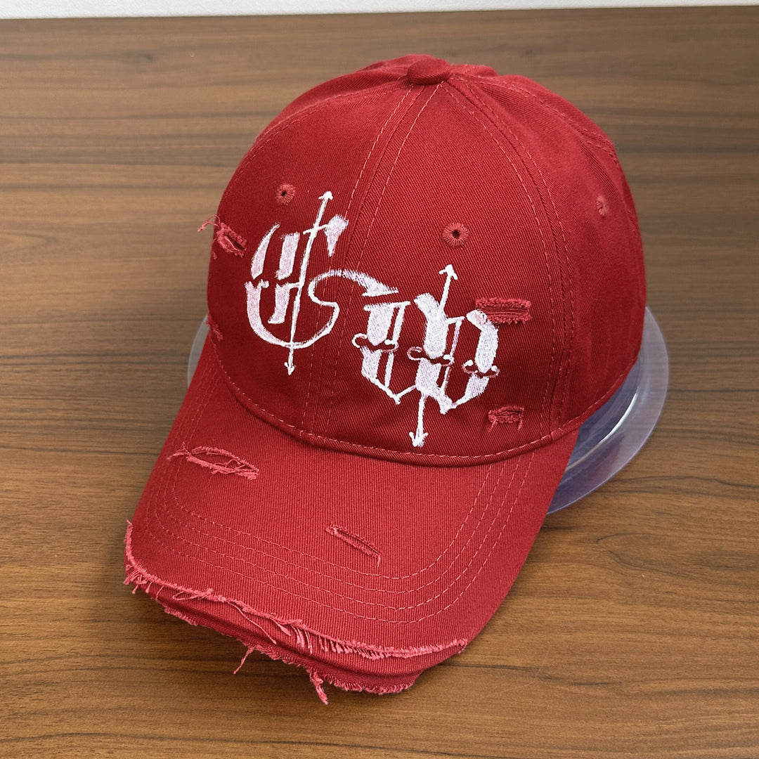 Men's Distressed Graphic Embroidered Cap Stornfield