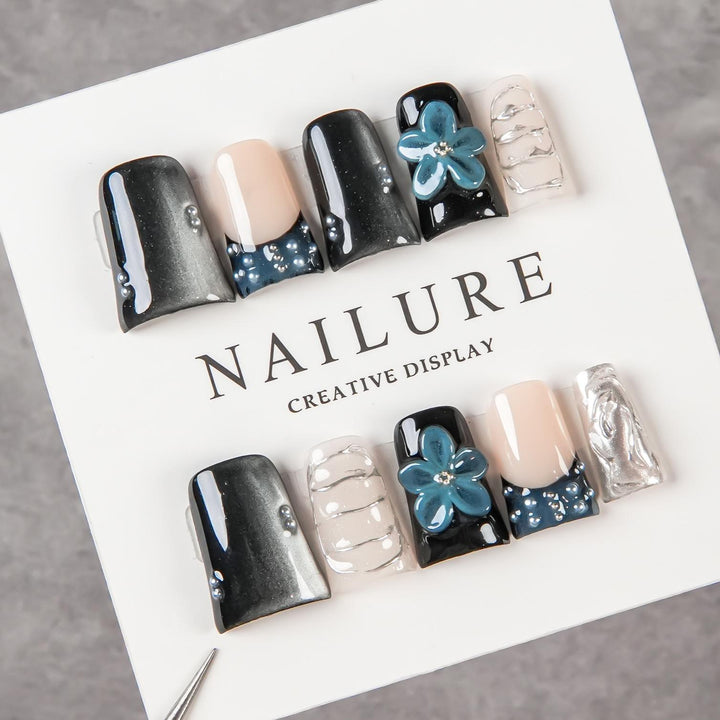Artistic Press-On Nail Display