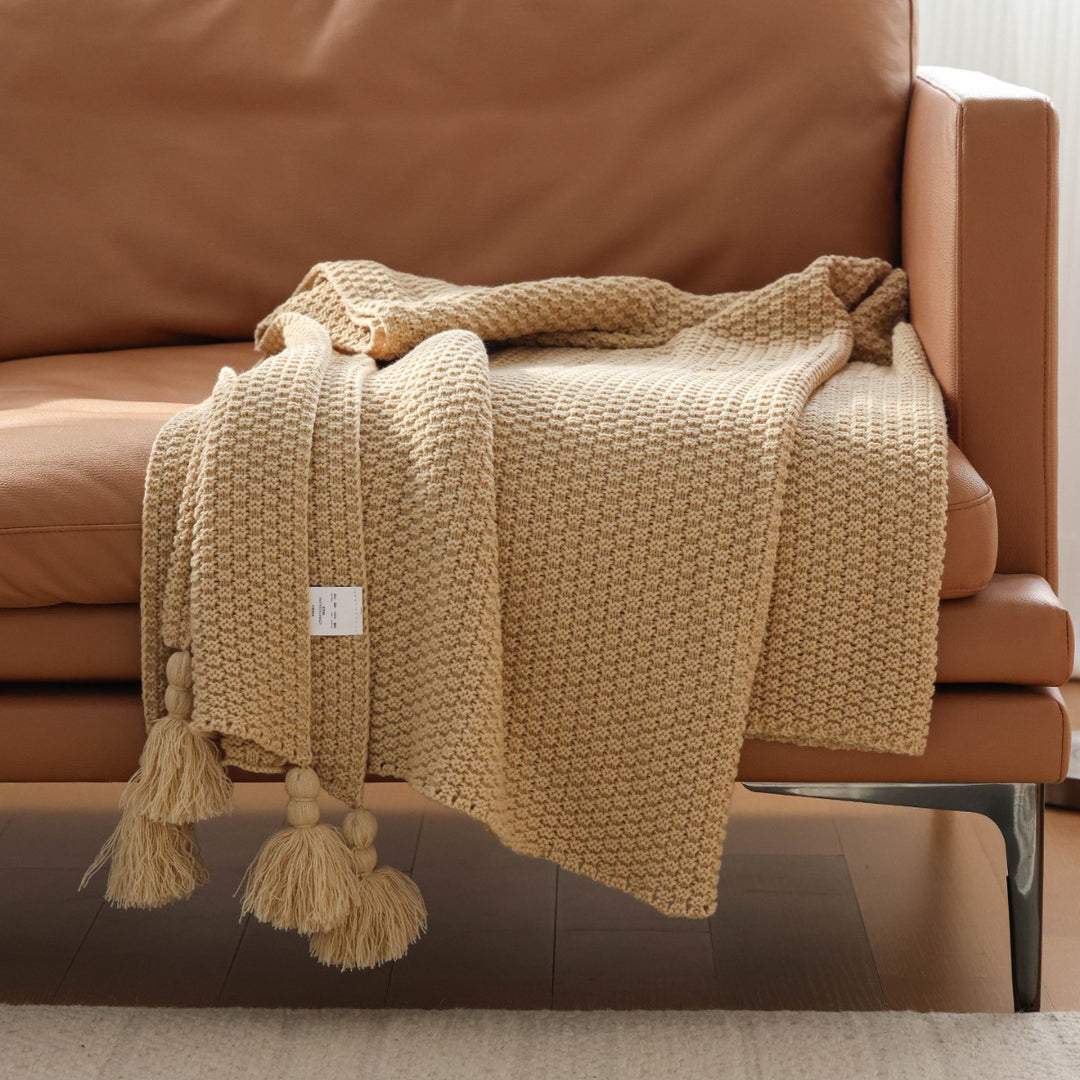 Textured Weave Throw Blanket