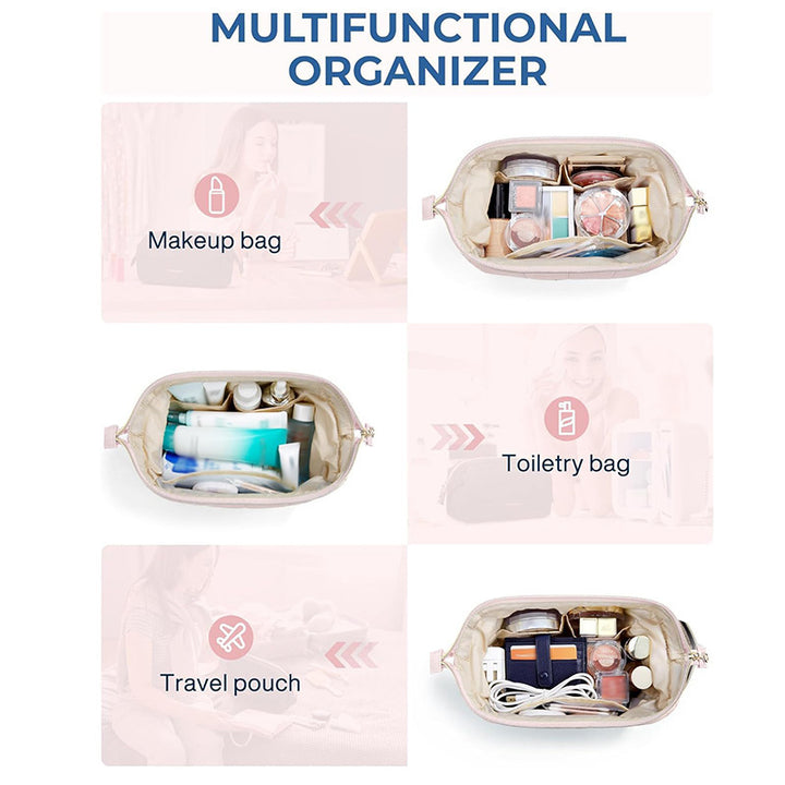 Quilted Cosmetic Organizer Bag Stornfield