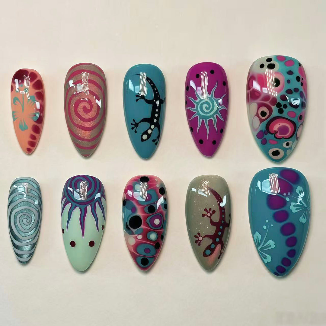 Artistic Vibrant Nail Art Collection