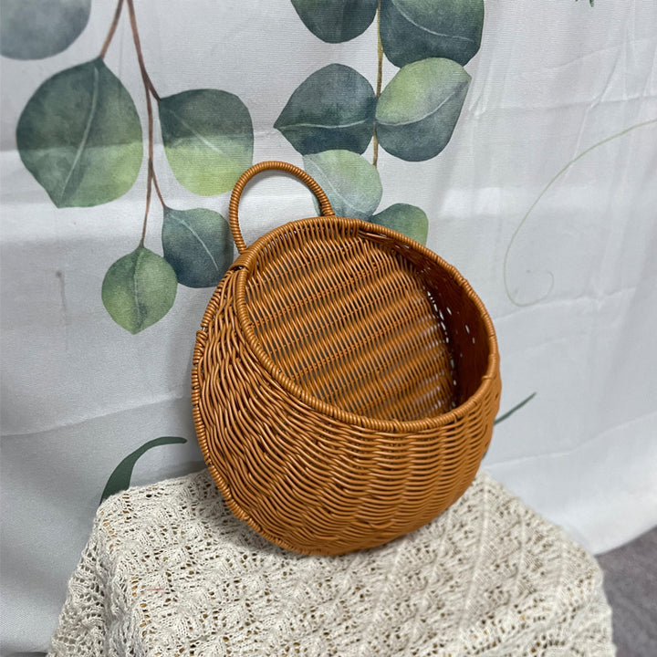 Women Handmade Woven Basket with Handle Stornfield