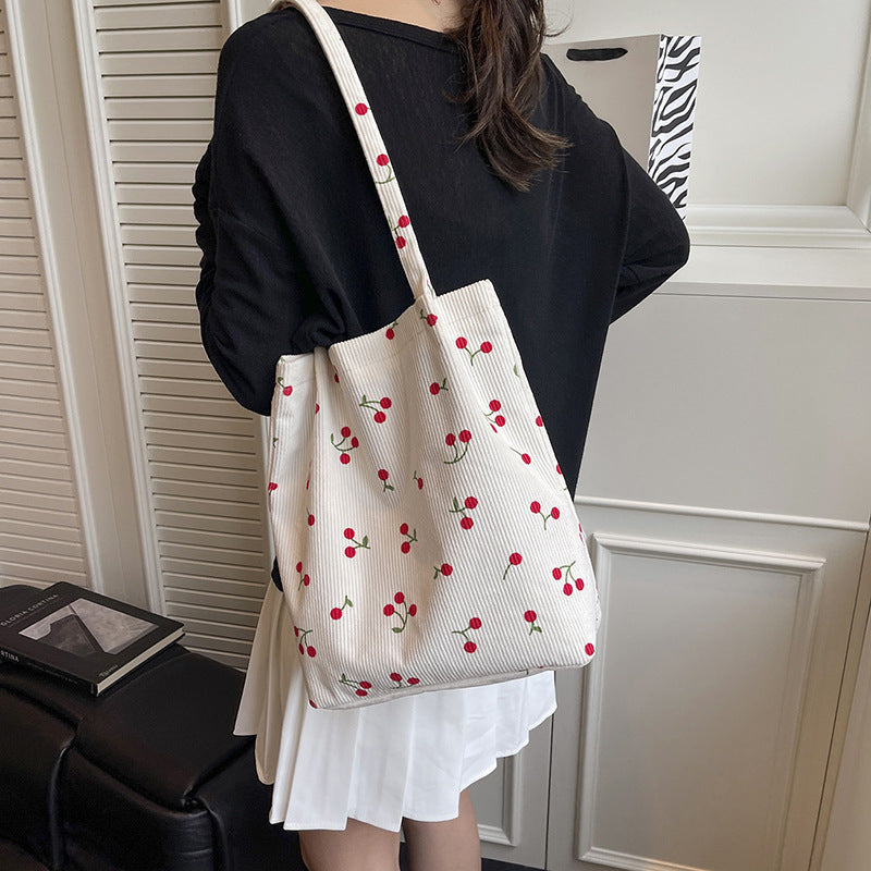 WoPlayful Cherry Print Tote Bag Stornfield