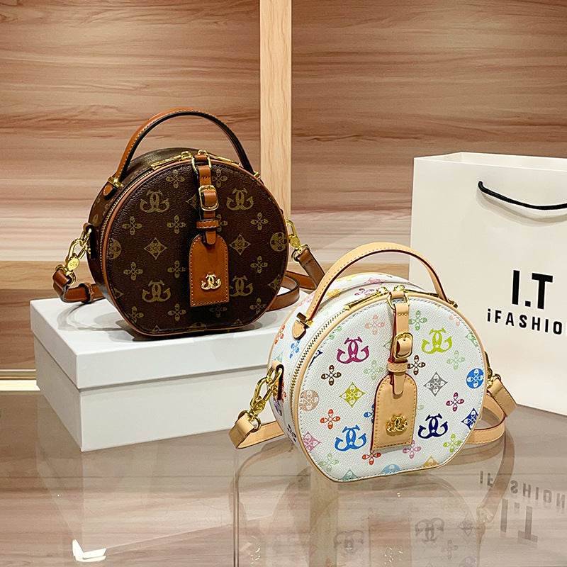 Fashionable Round Handbag