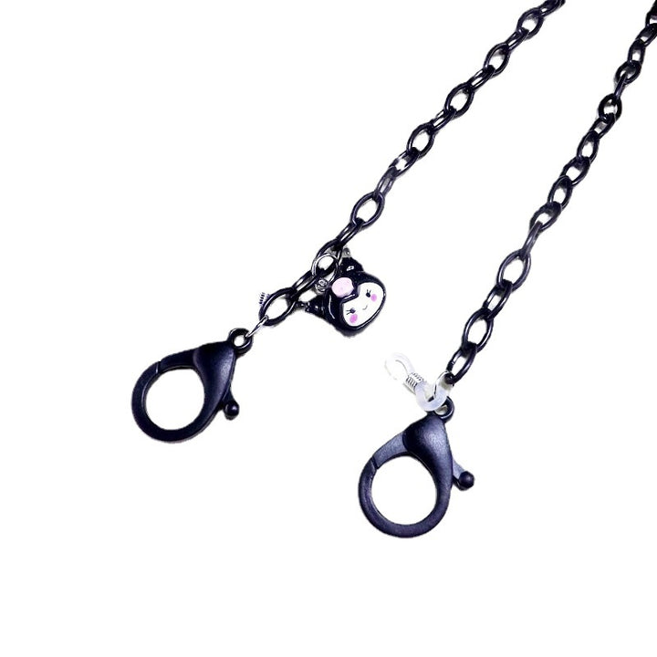 Playful glasses holder chain made of transparent material Stornfield