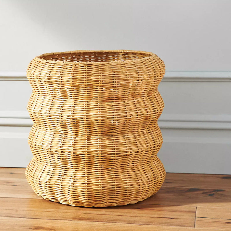 Stylish basket made of woven natural material Stornfield