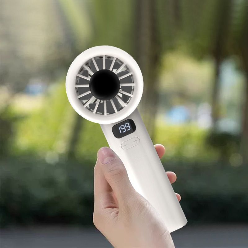 Women's portable USB mini fan with LCD display Stornfield