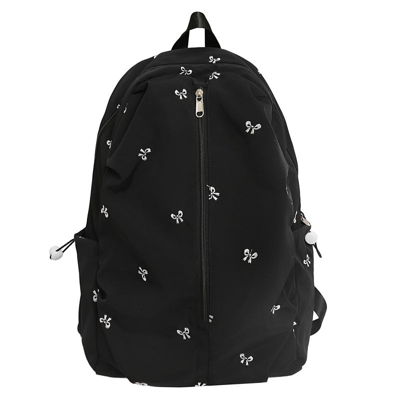 Embroidered Bow Design Backpack Stornfield
