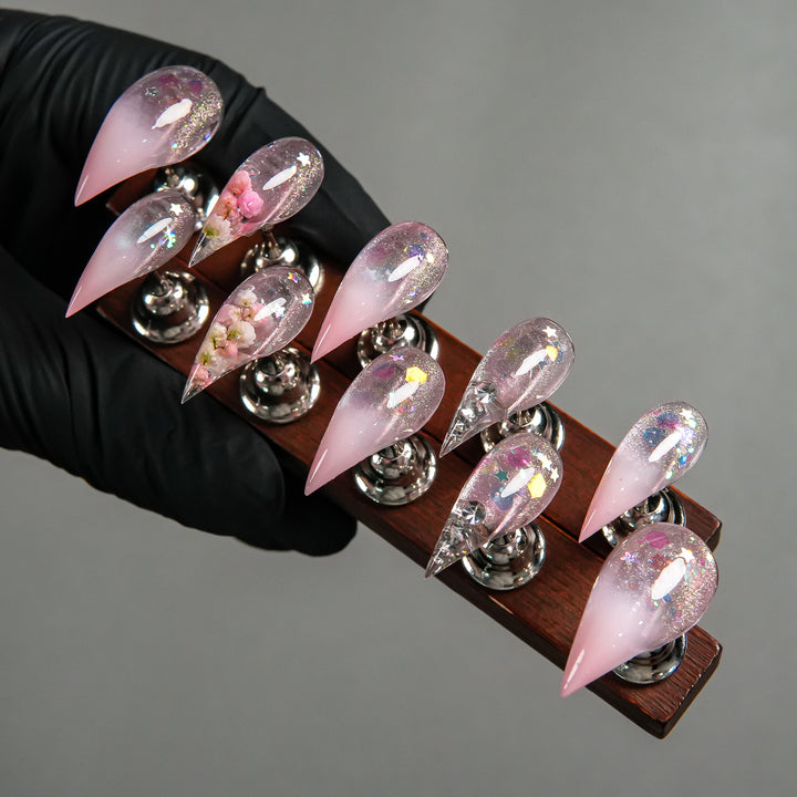 Stiletto Press-On Nail Art Set