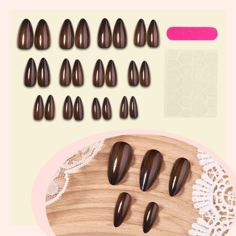 Artificial nail set with elegant drop shapes Stornfield