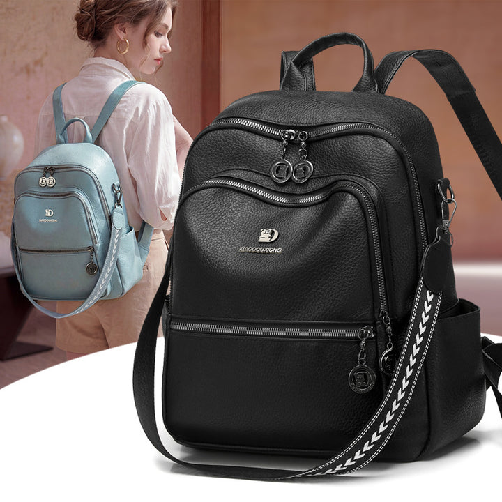 Multi-Functional Leather Backpack Stornfield