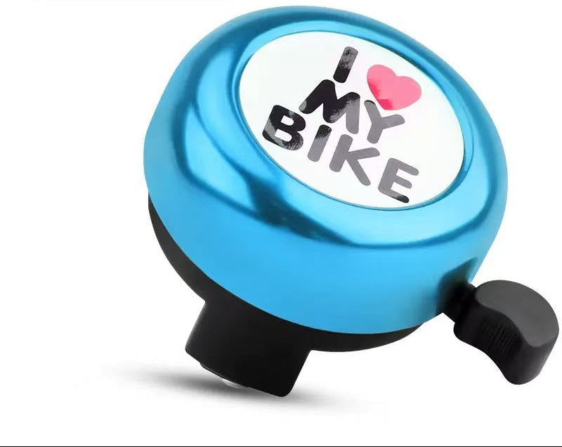compact stainless steel handlebar bell with quick-release thumb lever Stornfield