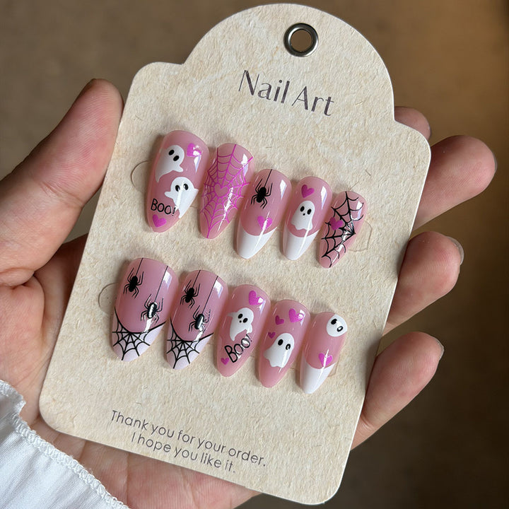 Halloween-Themed Press-On Nail Art Set Stornfield