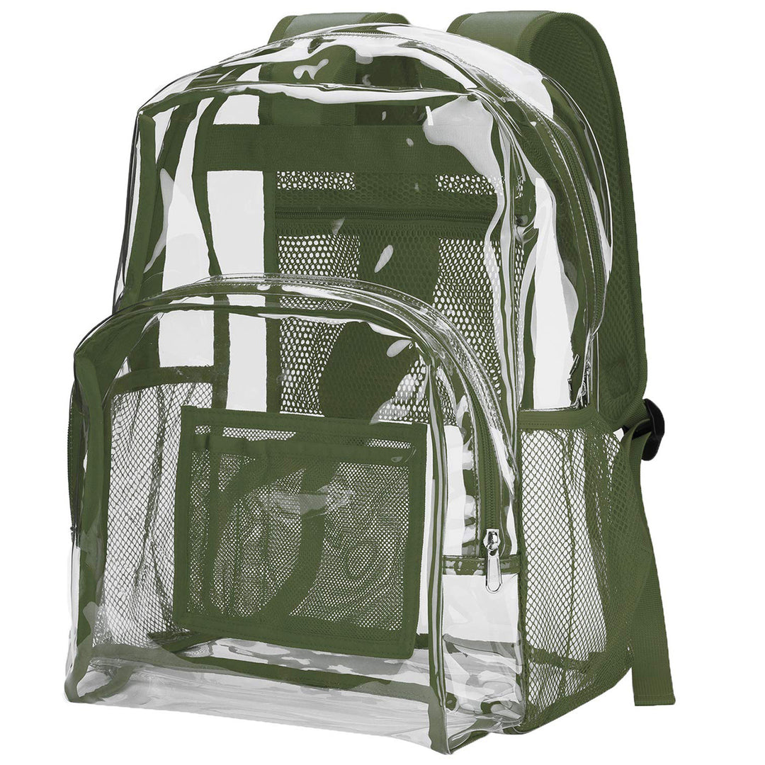 Unisex transparent backpack with breathable mesh design Stornfield