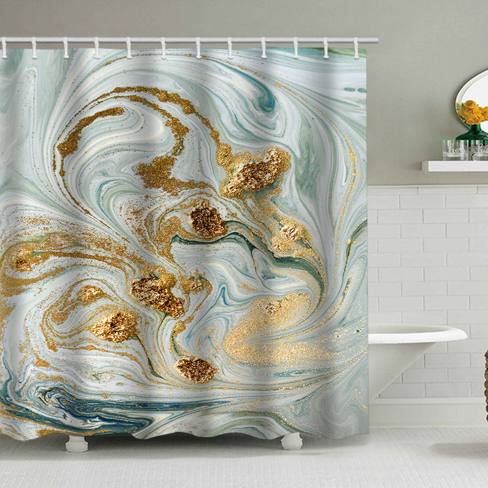 Artistic Marble Design Shower Curtain Stornfield
