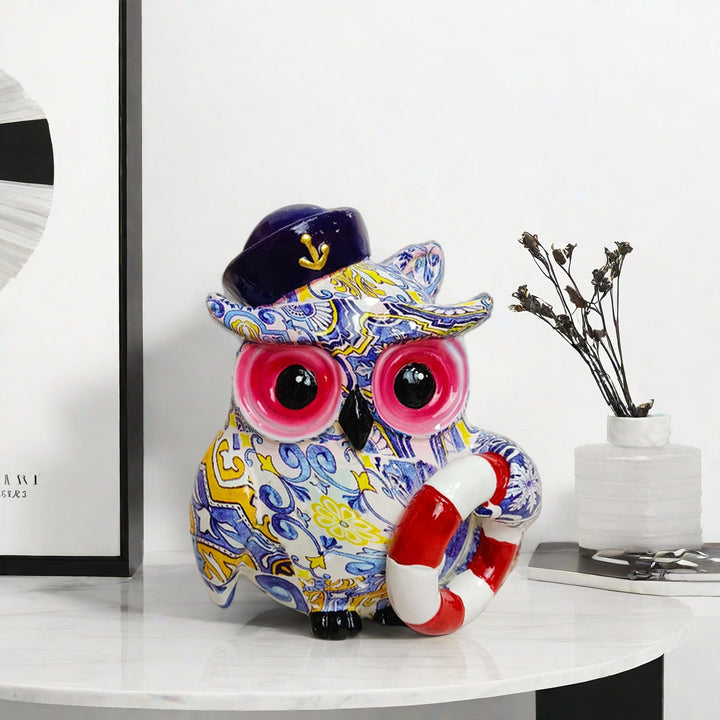 Artful owl figure in maritime design Stornfield