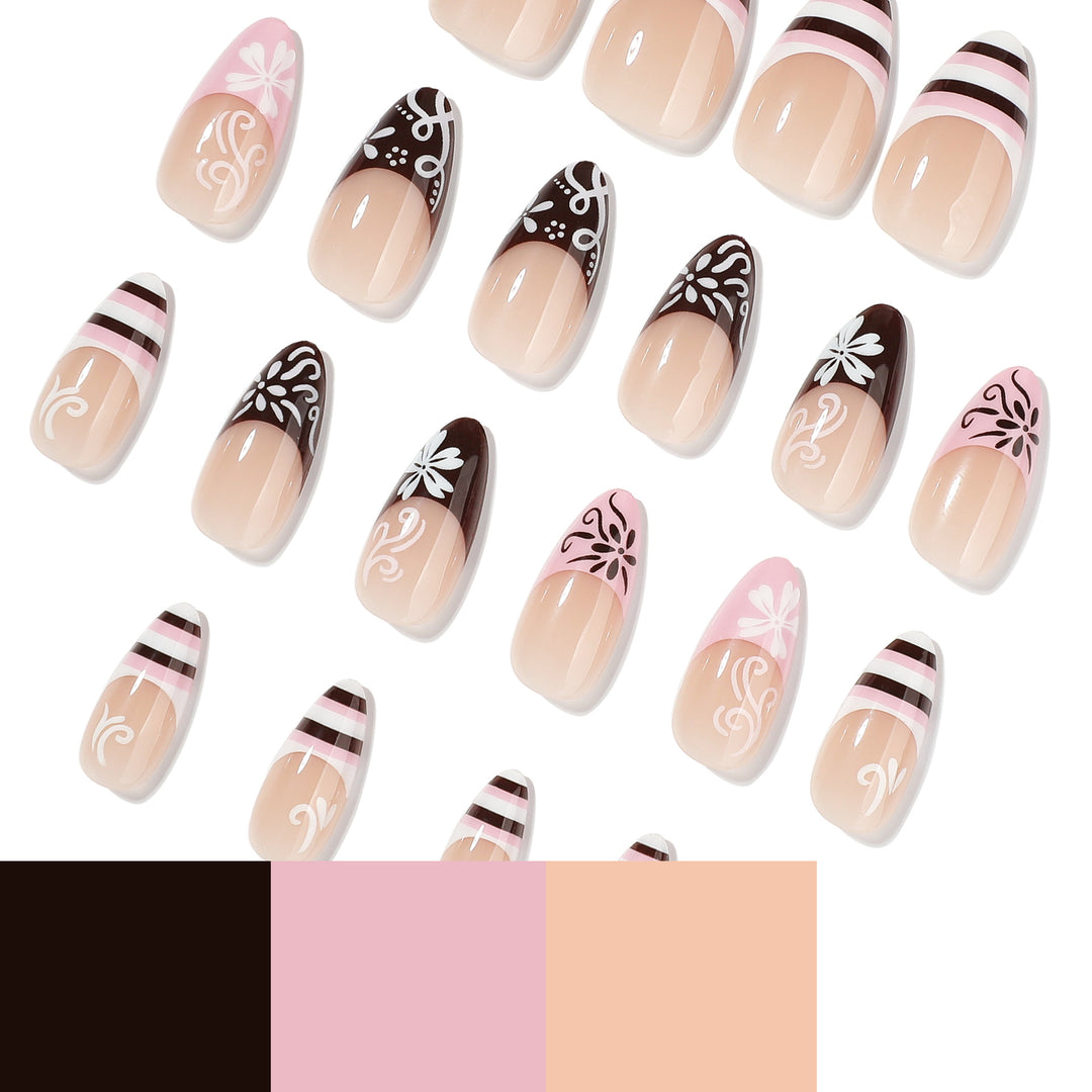Artful stiletto nails with attractive patterns Stornfield