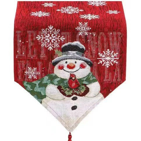Christmas table runner with reindeer motif Stornfield
