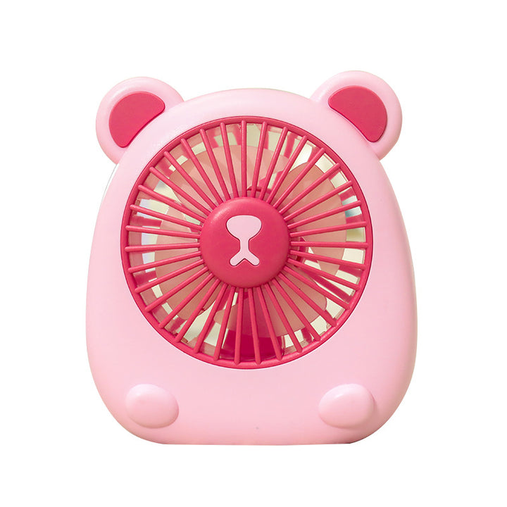 Ladies Portable Hand Fan with Creative Bear Design Stornfield