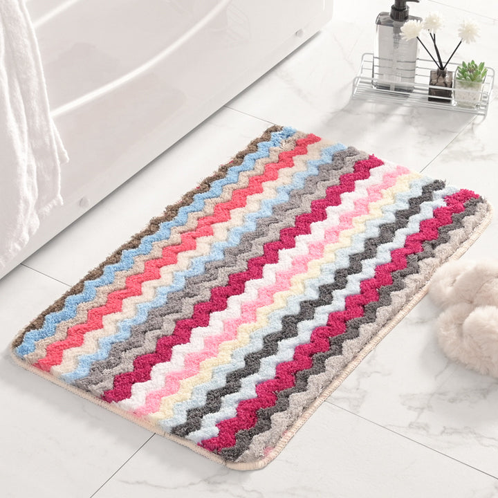 Fringed Chevron Bath Mat Stornfield