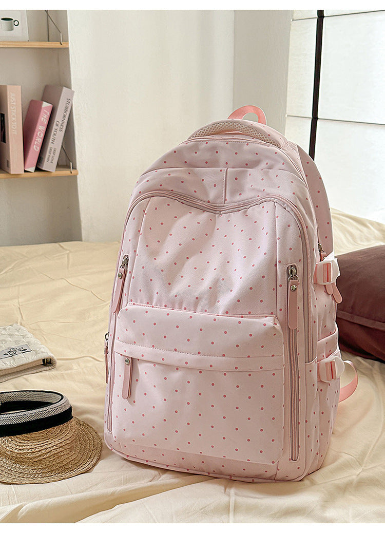 Stylish Polka Dot Pattern Backpack Stornfield