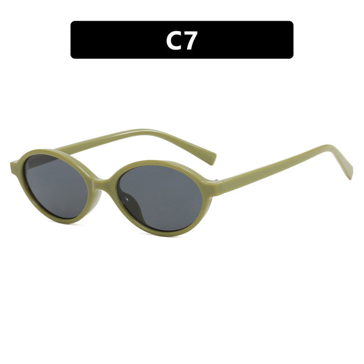 Ladies fashionable sunglasses with unique oval design Stornfield