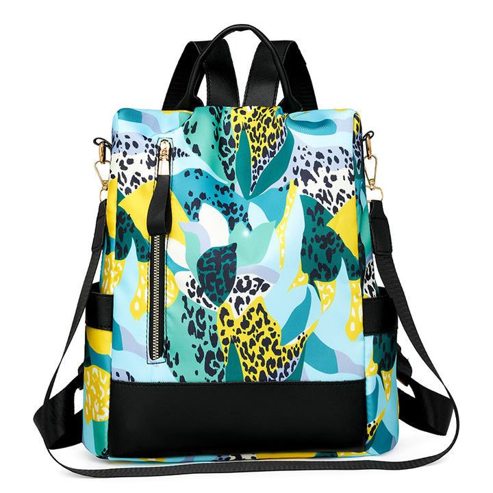 Floral Print Multi-Pocket Backpack Stornfield