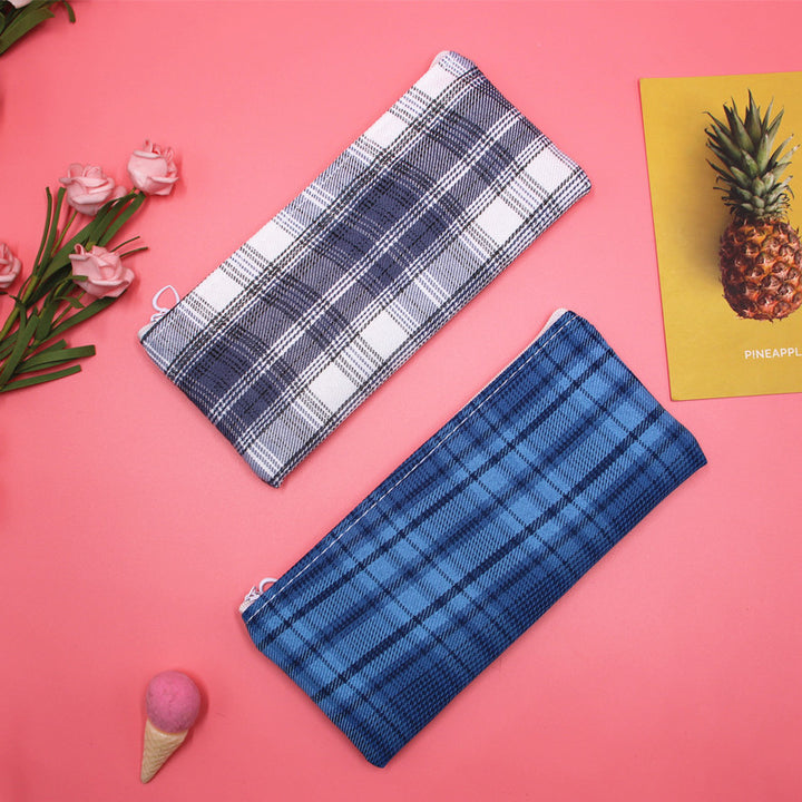 Stylish Plaid Pencil Case Stornfield